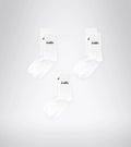 Crew socks 3 pack " White "