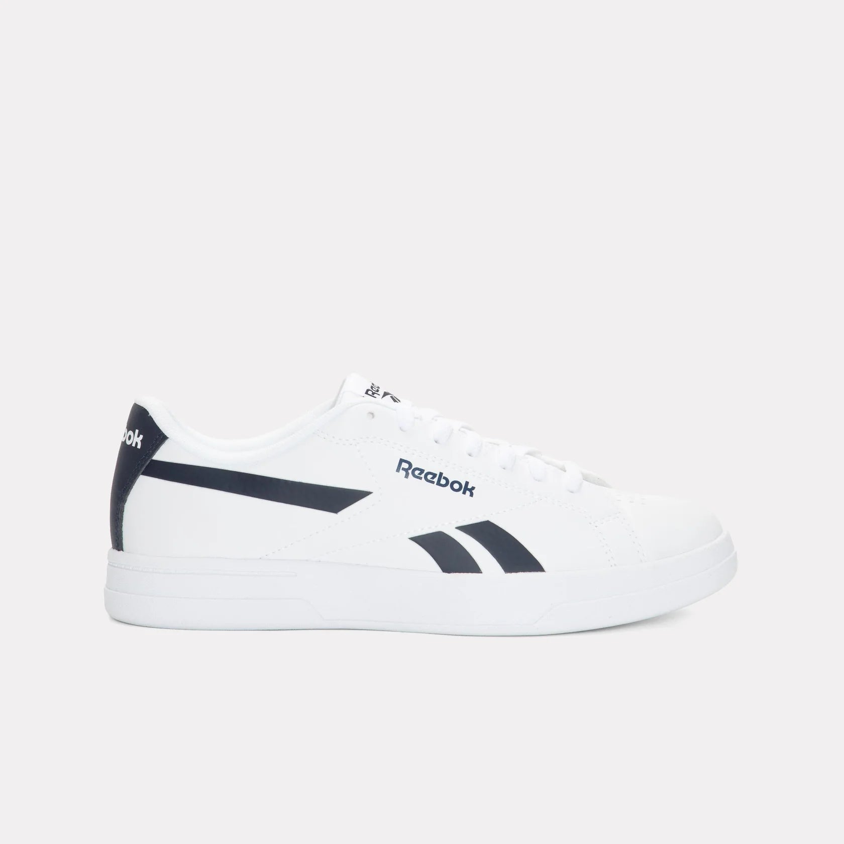 Prime Grounds Shoes White and Navy Blue